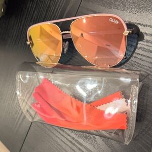 Quay Australia Pink and Gold Sunglasses